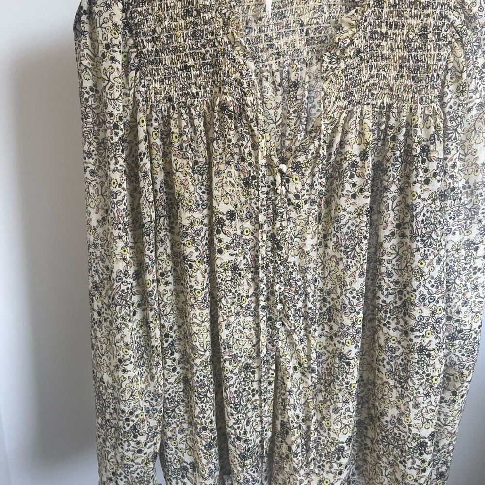 Free People Floral Patterned Blouse